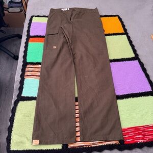 Fjallraven pants NEW Raw Length G-1000 trouser brown green size 36 waist.